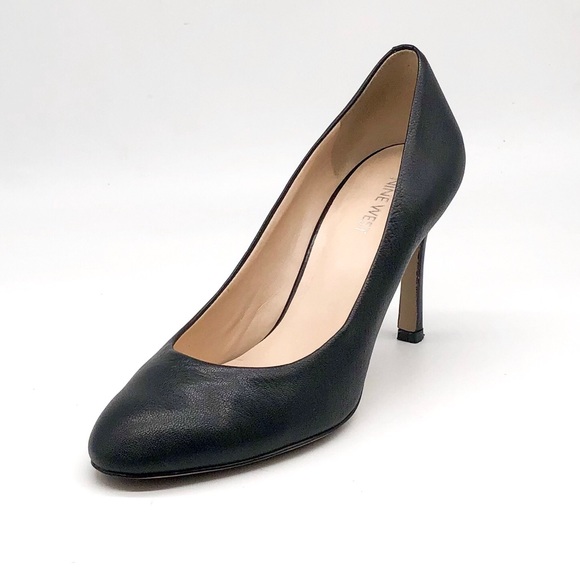 Nine West Shoes - Nine West Drusila Black Leather Pumps